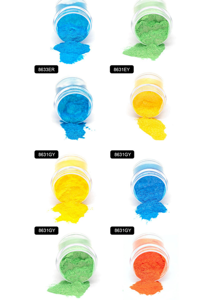 New color colated chameleon pigments