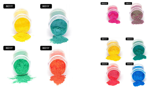 New color colated chameleon pigments
